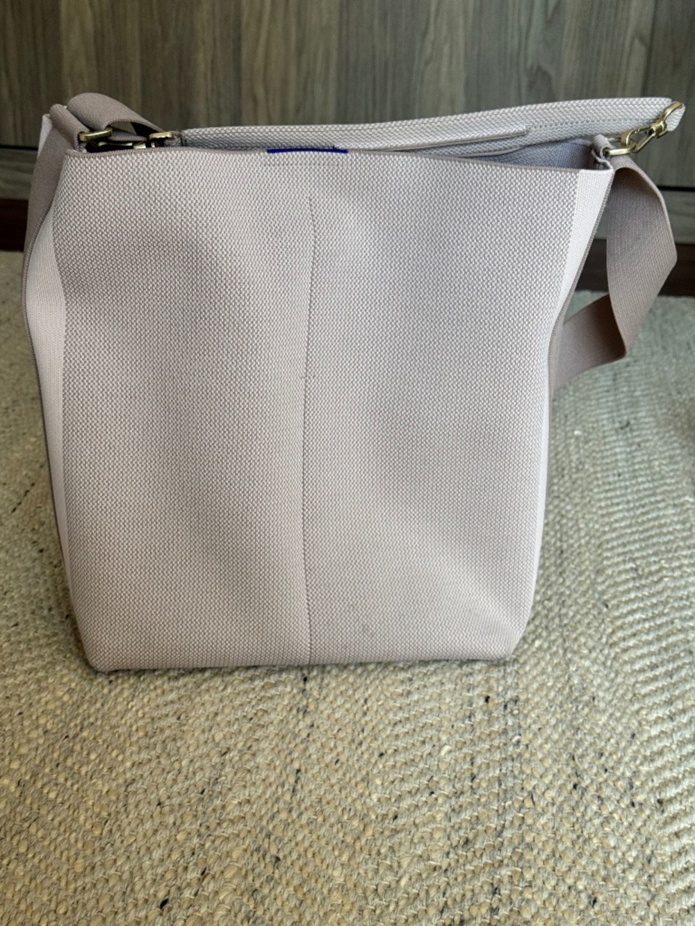 Rothy’s The Bucket Bag in Light Pink / Neutral – Machine Washable + Dust Bag